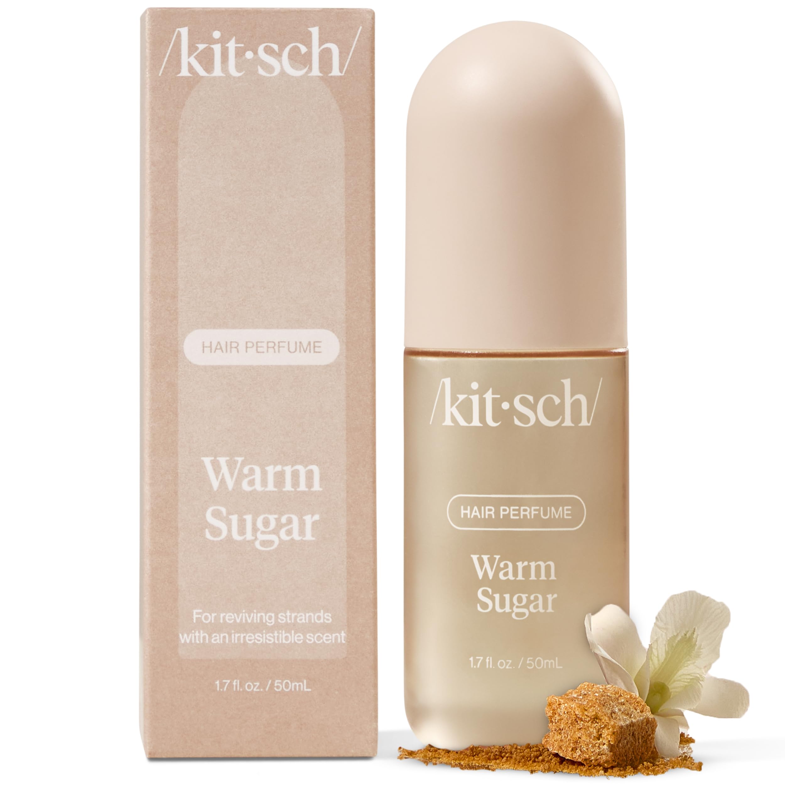Kitsch Hair Perfume for Women - Warm Sugar | Clean, Deodorizing & Patented Odor-Eliminating Technology Hair Spray & Body